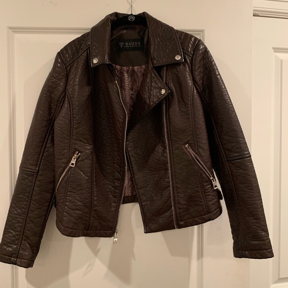 Guess Leather Jacket - Picture 1 of 1
